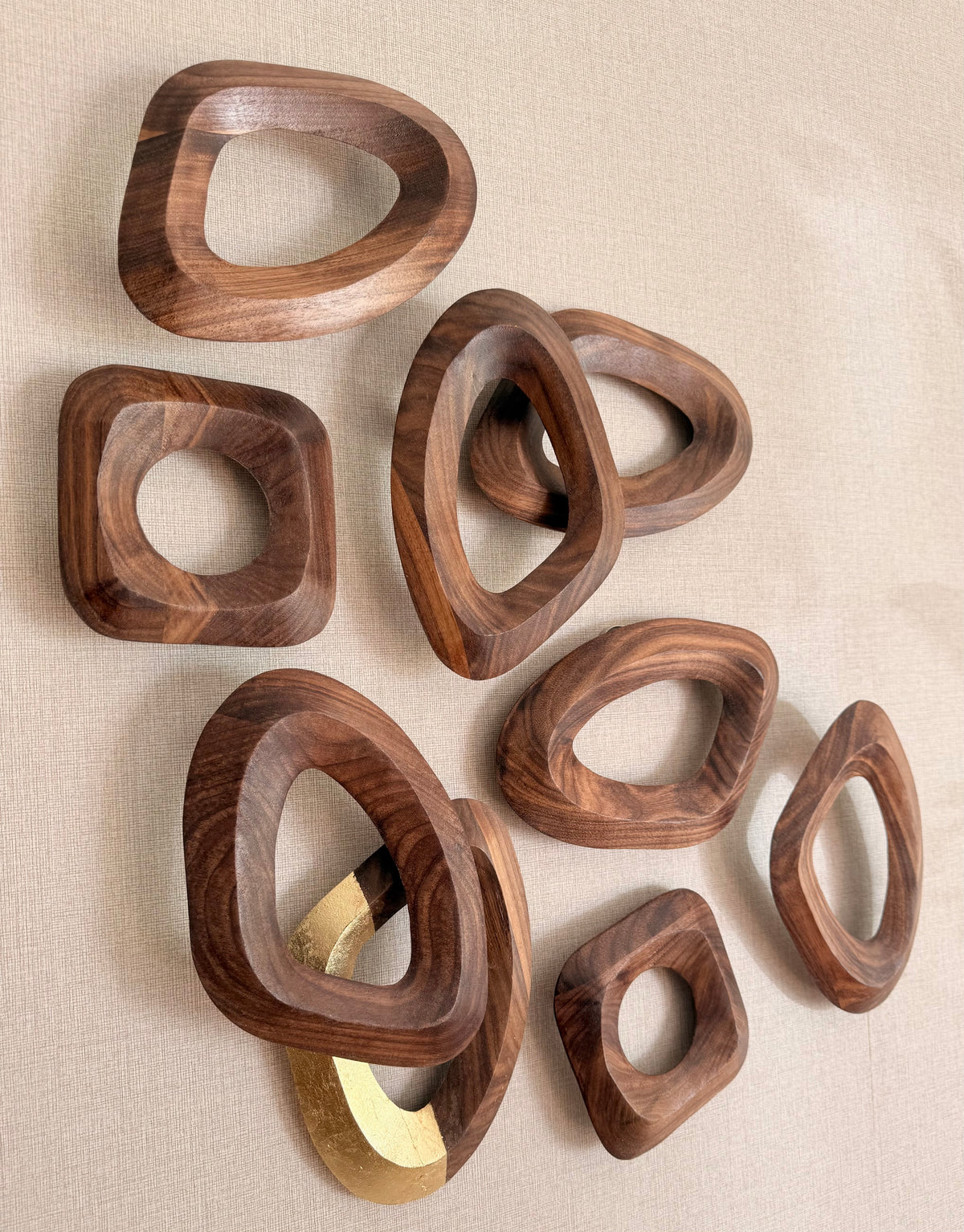 Foss Starterset in modern interieur — modulaire wandkunst Wonder by Wood